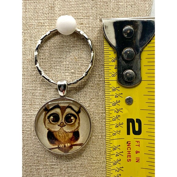 Owl Cosmetic Bag, Key Chain, Necklace Bundle - Picture 7 of 8